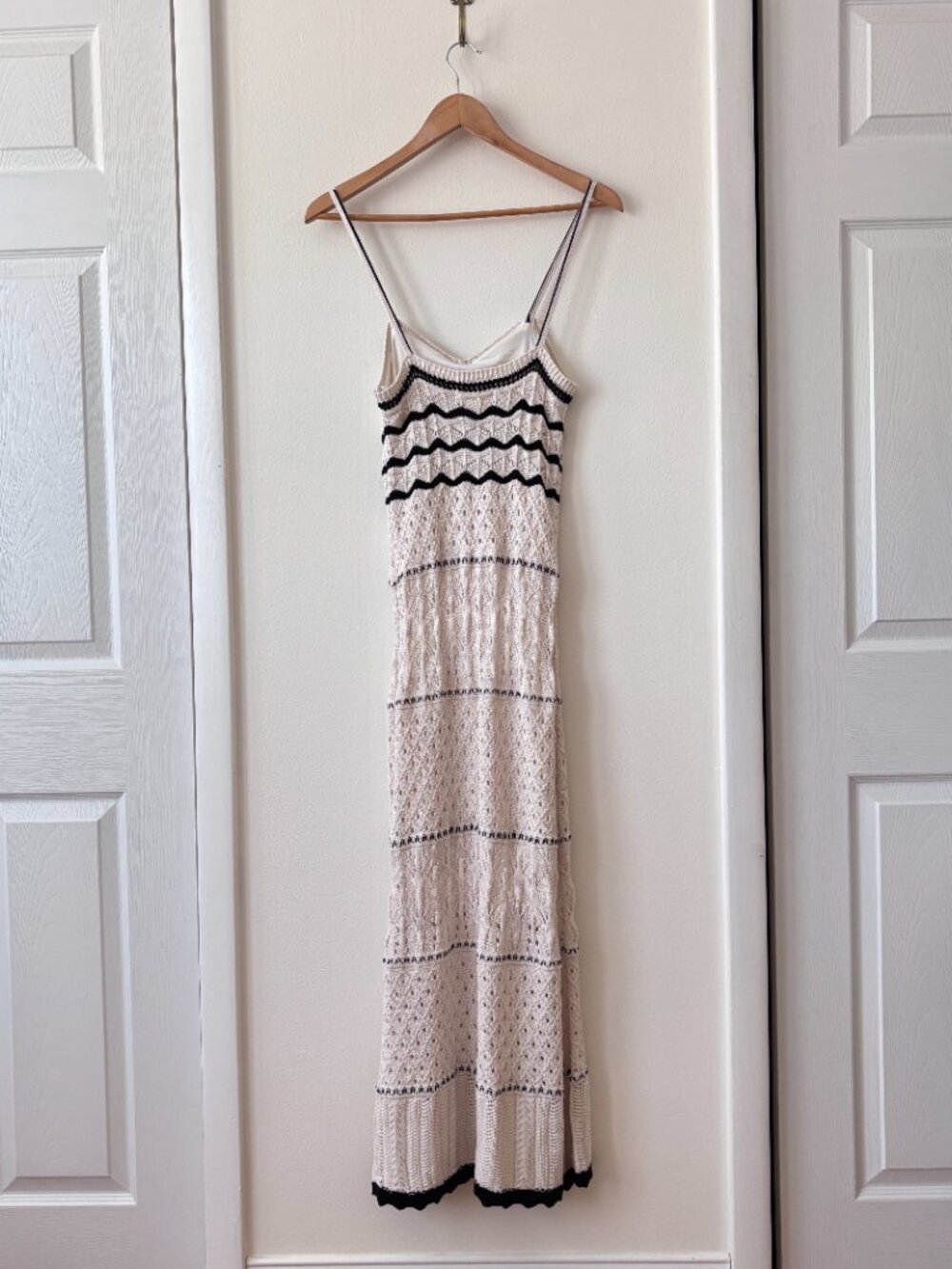 Olive + Oak Boho Knit Pointelle Maxi Dress - Picture 10 of 11